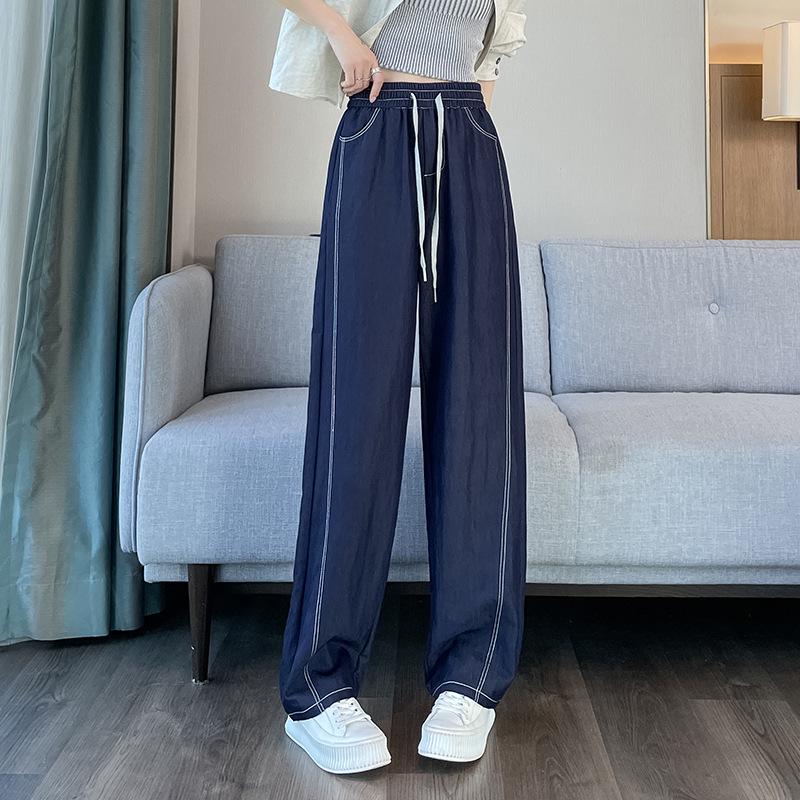 Women's Plus Size High Waist Wide Leg Denim Jeans