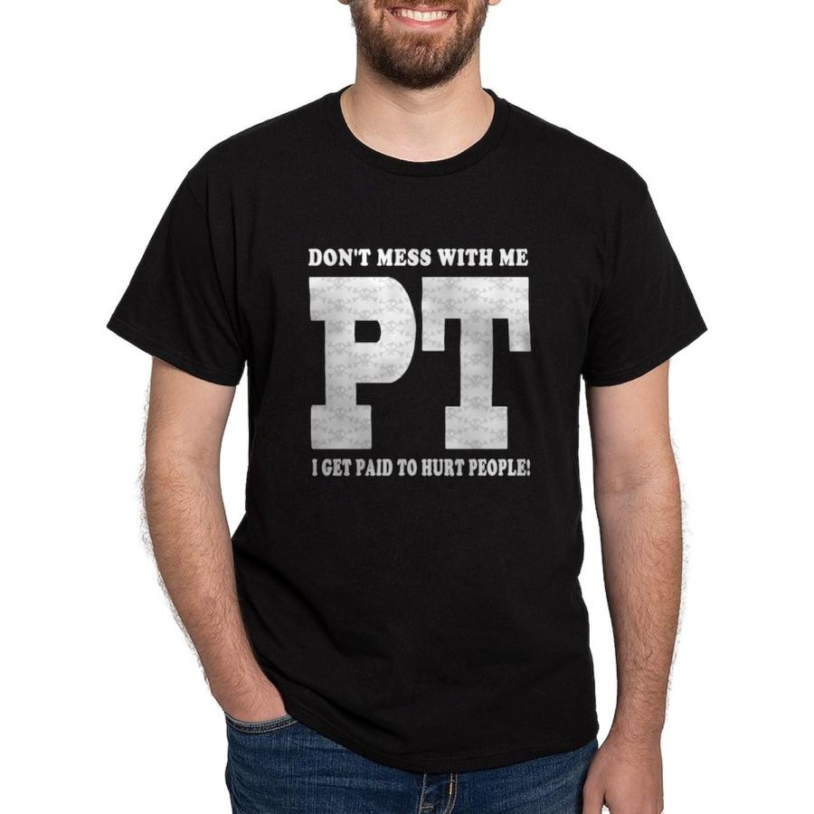 CafePress PTWhiteNew T Shirt Men s 100% Cotton, Classic Graphic Dark T-Shirt S