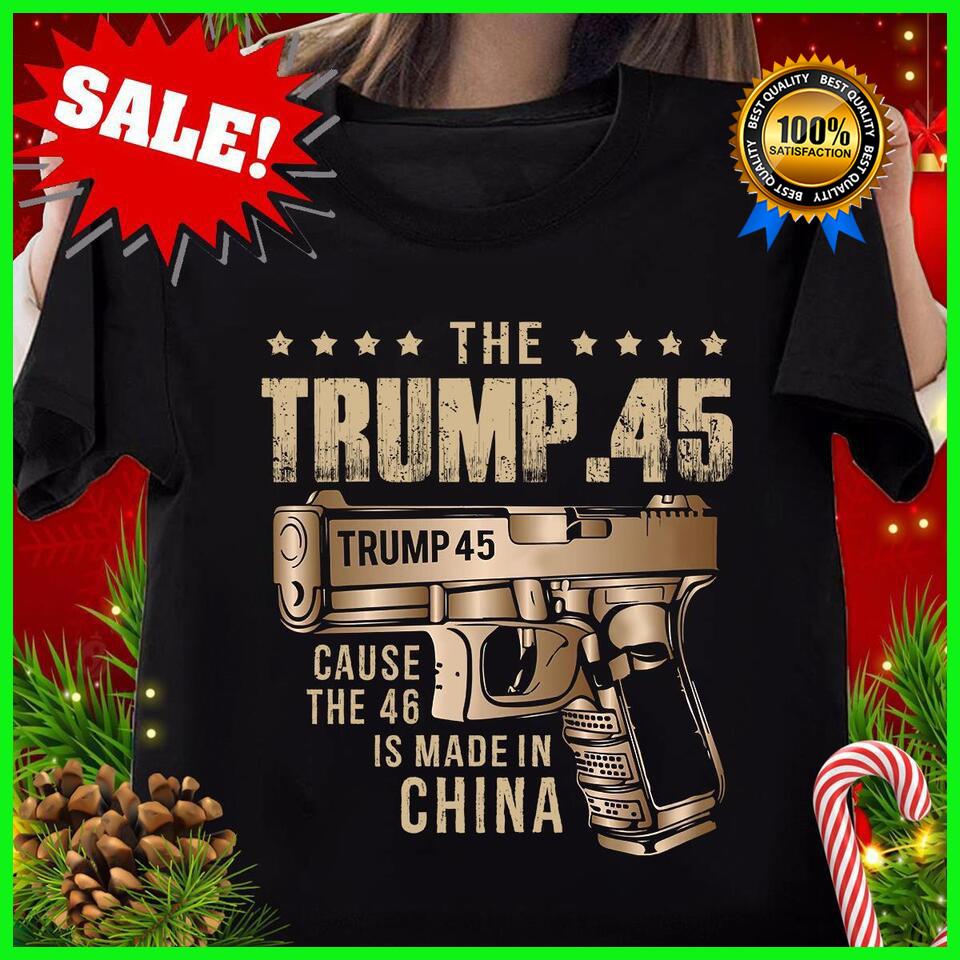 The Trump 45 Gun Pro Donald Trump 2024 T-Shirt S-5XL Unisex T-Shirt M