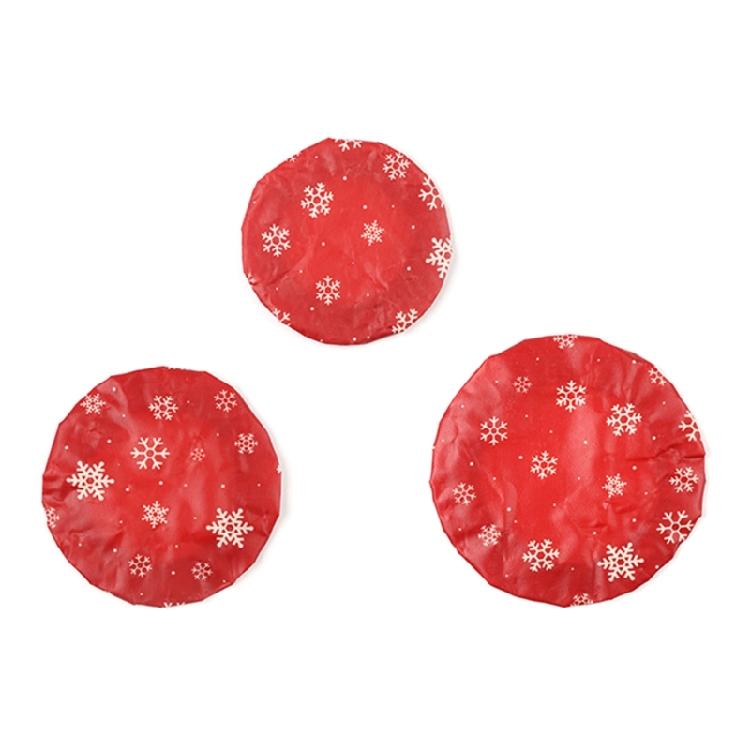 3pcs Elasticated Organic Cotton Beeswaxes Bowl Covers for Bread Proofing Food Freshness Storage Lids Kitchen Accessories