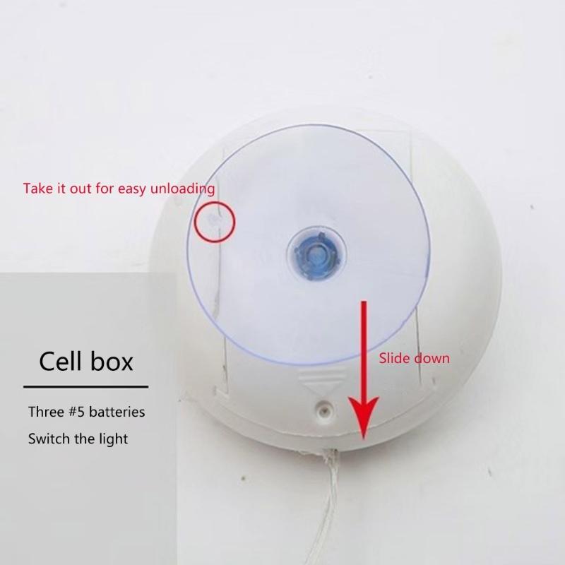 Christmas Sucker Light Hanging Led Lamp Battery Powered Festival Backdgroun