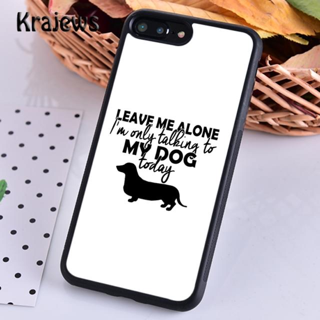Krajews Sausage Dog Dachshund Quotes For iPhone 17 Air 16 Phone Case Cover 15 14 Plus 12 Pro Max Coque Fundas