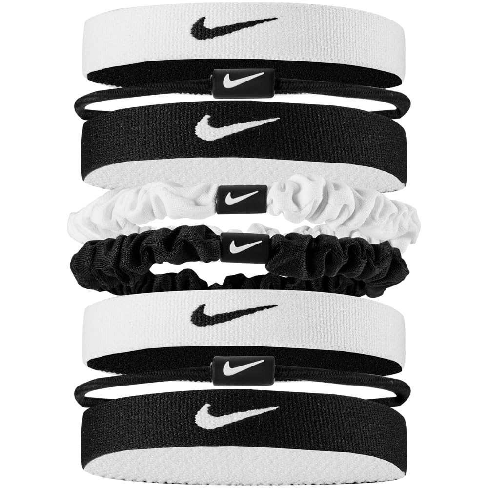 

NIKE Flex Classic Mixed Hair Ties, 8-Pack, White/Black/Black, BN2086-127
