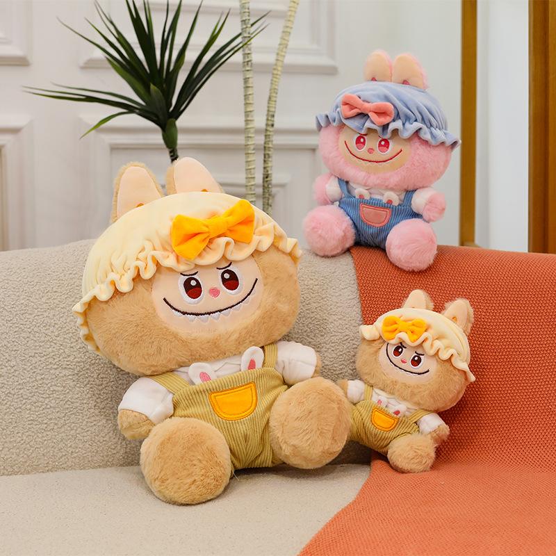 New Suspender Pants Fabric Plush Toy Transformed Doll Children's Birthday Gift Cute Sleeping Pillow Doll