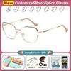 CLLOIO Fashion New Geometric Design Anti-blue Light Reading Glasses Women Can Be Myopia Customized Prescription Computer Eyeware