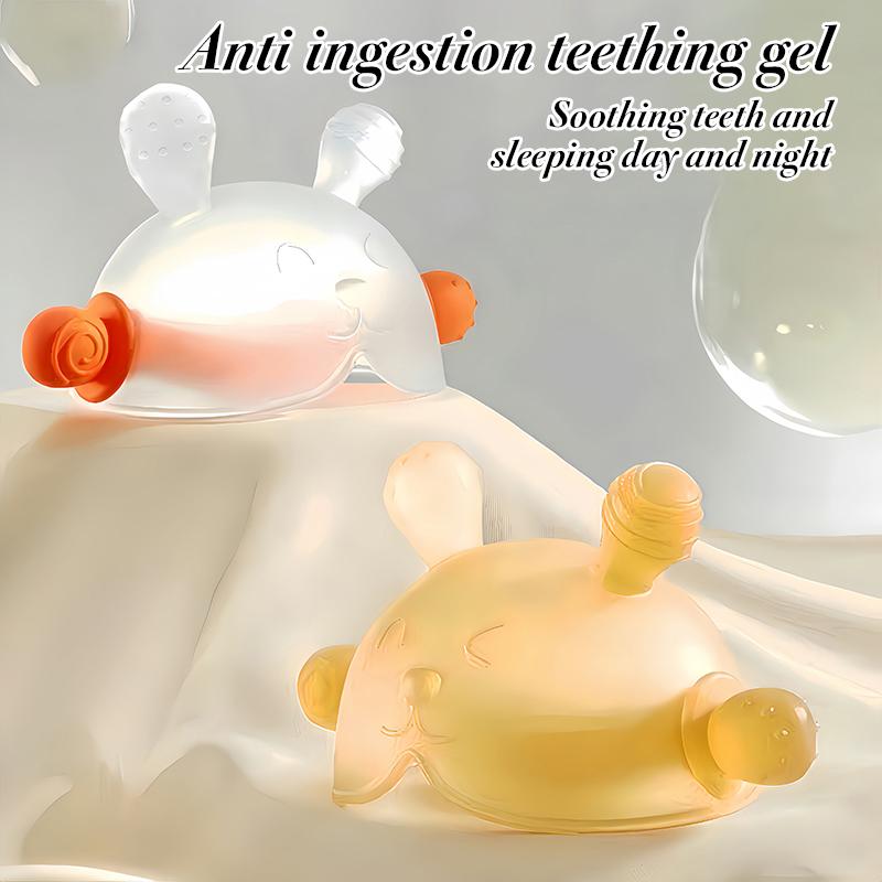 1 Set Kleinkind Beißring Baby Zahnungsgel Silikon Beißlöffel Lebensmittelecht Sicher zum Kochen und Einfrieren