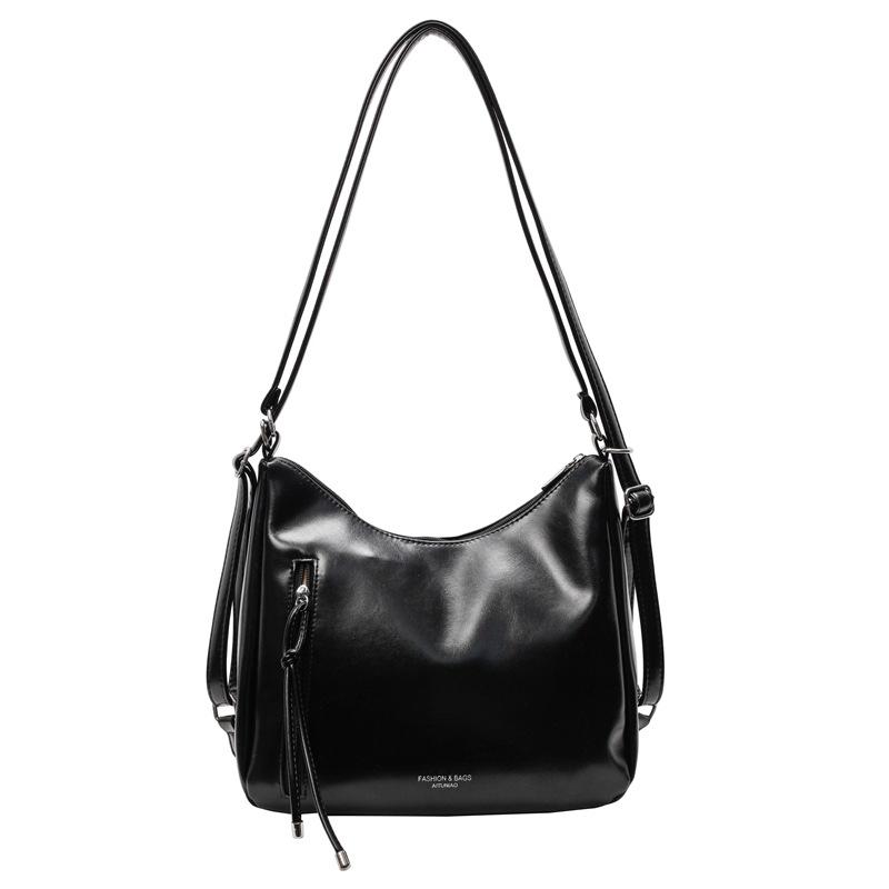 New Fashionable Texture One Pack Three-purpose Tote Bag Versatile Commuter Large Capacity Armpit Bag Shoulder Messenger Bag