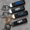 Dalxrz1 Daktpw1 For OPC LINE Logo Astra Insignia Zafira Grandland Mokka Movano Car Carbon Fiber Leather Car KeyChain Custom Key Rings Gift