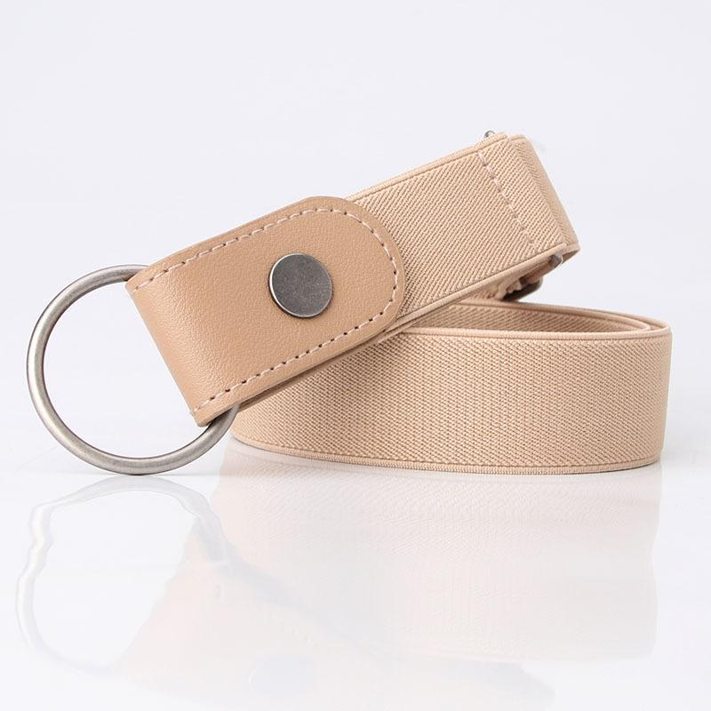 New women s jeans belt seamless elastic casual invisible elastic women s non-punching decorative lazy belt хаки