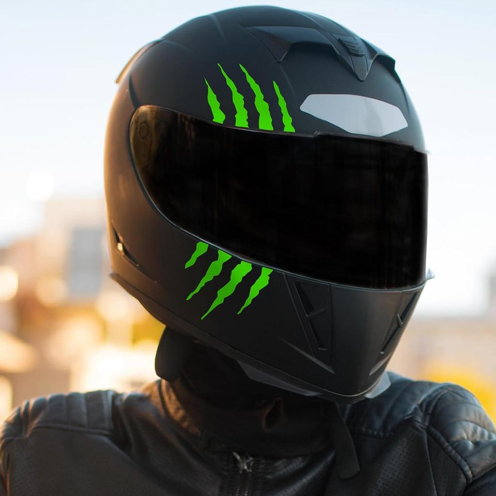 Waterproof Motorcycle Fuel Tank Scooter Body Vinyl Decals Refit Durable Decoration Monster Claw Scratch Racing Helmet Stickers