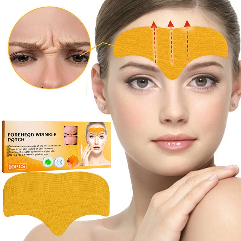 EELHOE 10-100pcs Forehead Wrinkle Patches Anti Wrinkles Facial Patches Natural Forehead Line Removal Gel Patch Face Skin Patch