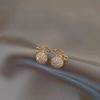 Mini Coin Purse Diamond Stud Earrings – Korean Versatile Design for Women, S925 Sterling Silver, Trendy Internet Celebrity Accessories.