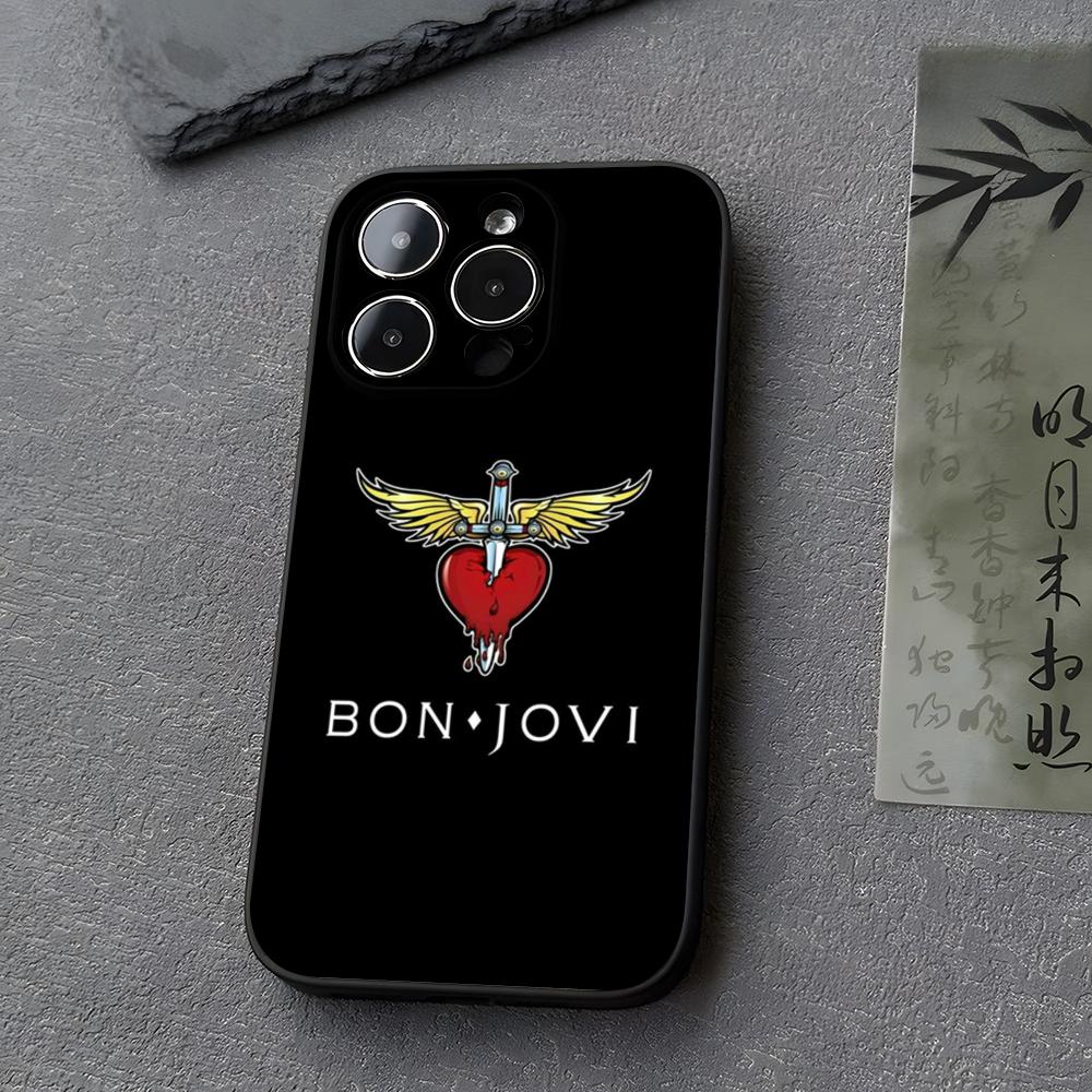 B-BonS JoviS Band Phone Case Funda For Iphone 13 17 16 11 15ProMax 14 12 Pro Xs Max Mini Xr X 7 8 6 6s Plus Covers