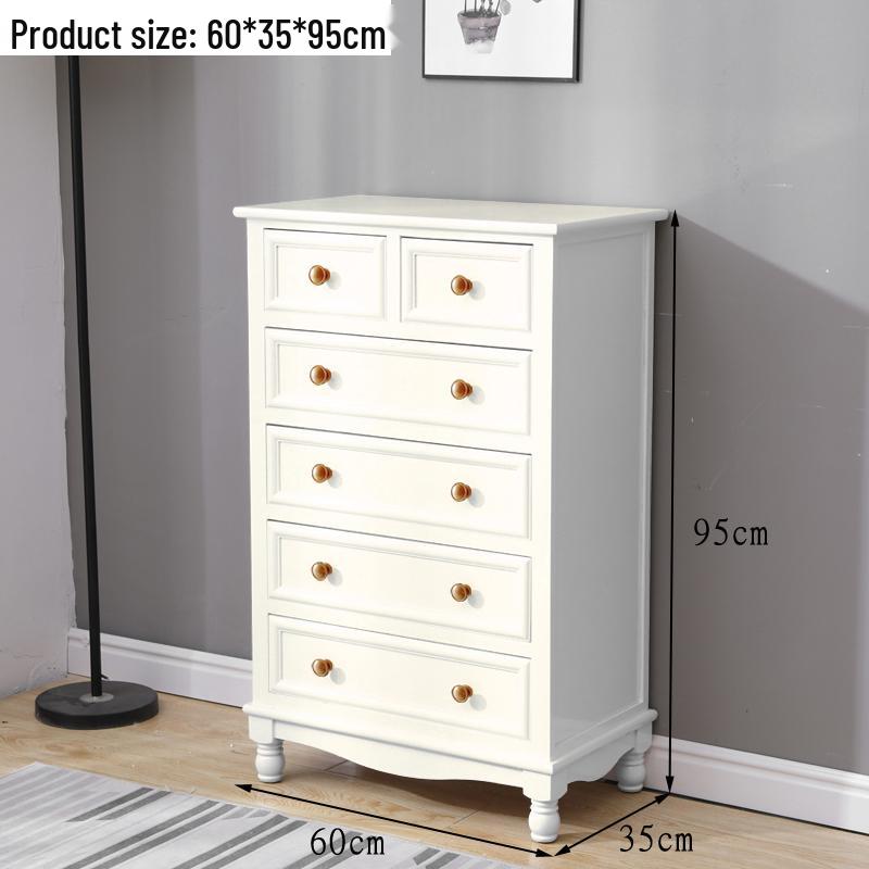 American Solid Wood Five-Drawer Chest - Living Room/Bedroom Storage Cabinet