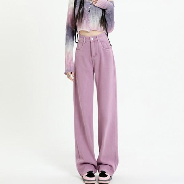 Wide-leg Jeans Women's Spring Loose and Thin High-waisted Wide-leg Pants