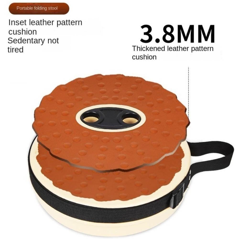 Soft Rubber Seats Telescoping  Folding Stool Collapsible Foldable Retractable Stool  Adult