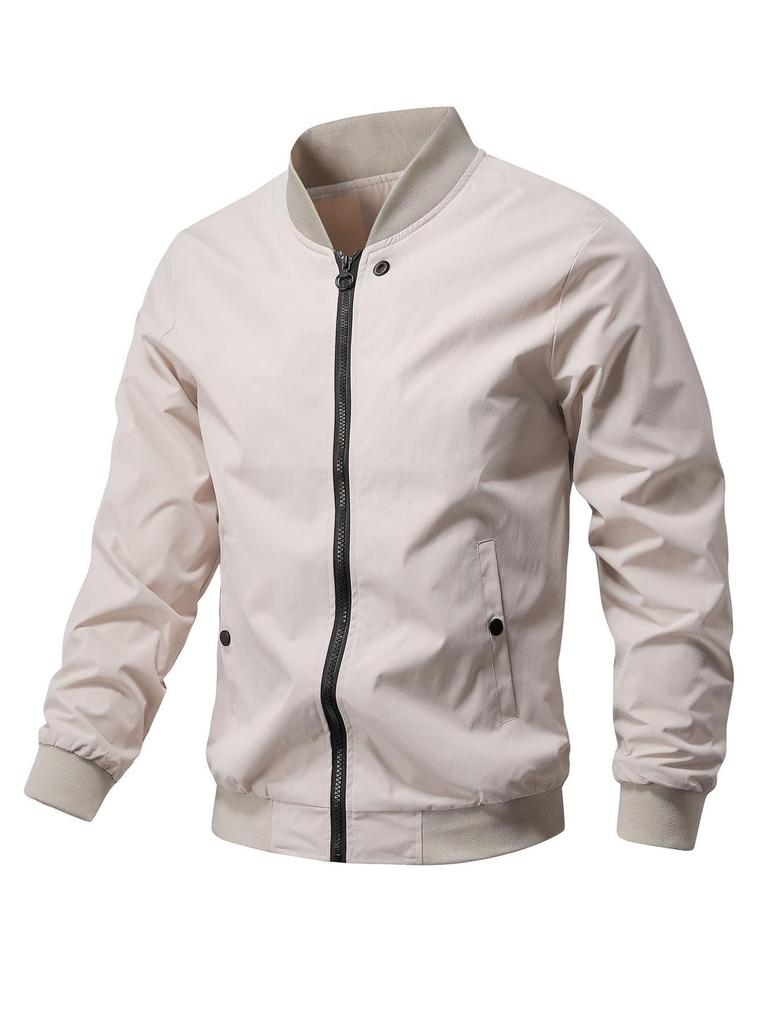 Men's Trendy Baseball Jacket: European Size, Loose Fit, Spring/Autumn 2025