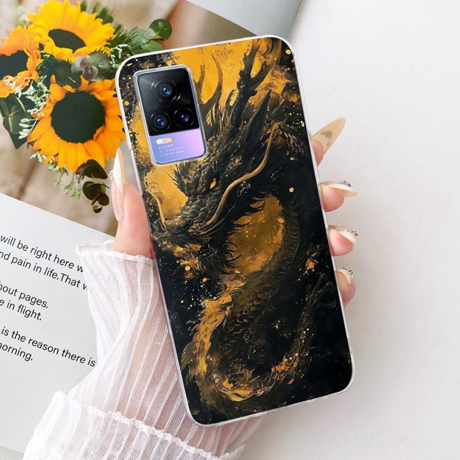 For Vivo V21E V 21 E V2061 V2055 Case Soft Silicone TPU Protective Butterfly Phone Case For VivoY73 2021 V21 E 4G 5G Cover Coque