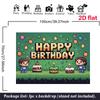 Retro Pixel Art Tapestry for Birthday, Cake Smash and Gaming Themed Photoshoot