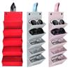Sunglass Travel Holder Foldable PU Eyeglass Organizer with 5Slots for Jewelry Storage Multiple Hanging Eyewear Display