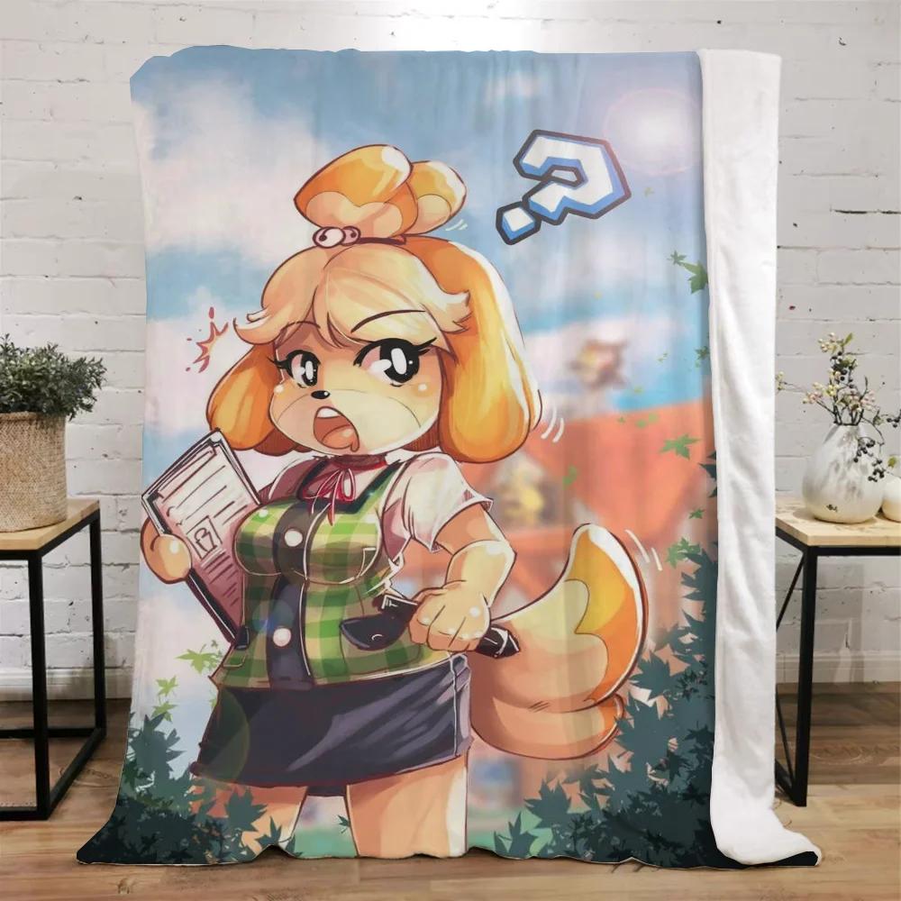 Animal Crossing Decorative Blanket Sofa Winter Custom Blankets Characters Luxury Bedding Home Interior Beach Towel Fluffy Plaid