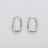 Premium Temperament Irregular Texture Plain Ring S925 Silver Needle Ear Buckle Earrings Niche Daily Commuting Must Enter Earrings Women