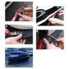 Universal Car Front Bumper Lip Rubber 2.5m/98.43in Bumper Protector Black Bumper Lip Strip Car Side Skirt Direct tailoring