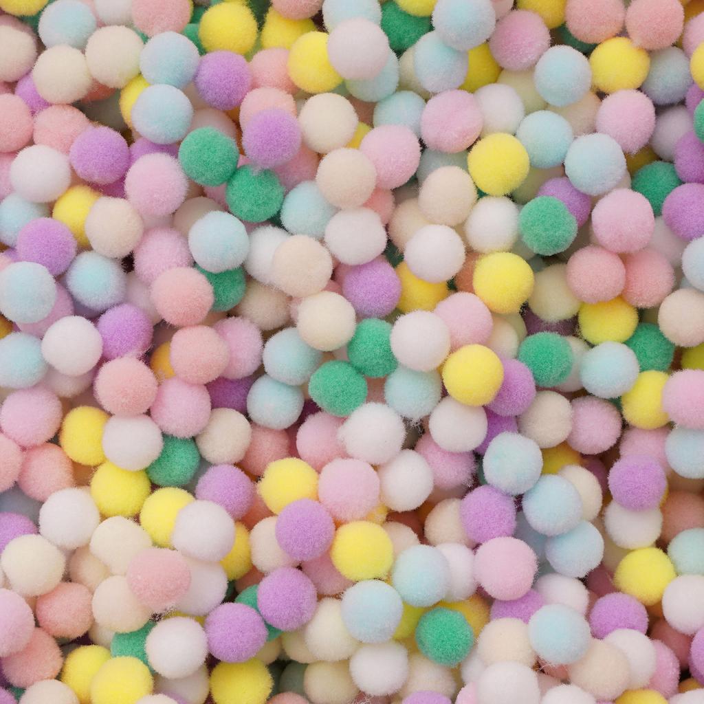 20-200 Stück Bunte Pompon-Plüschbälle Gemischte Farbe Kreatives Kinder-Handarbeitsmaterial Glitzer-Schaumstoffball DIY Bastelbedarf