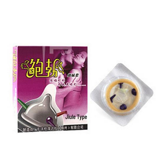 Set Regalo Condom Divertenti Bob Erotici - 6 pz (Stile C e D, Borchiato, Dente di Lupo) Prodotti per adulti
