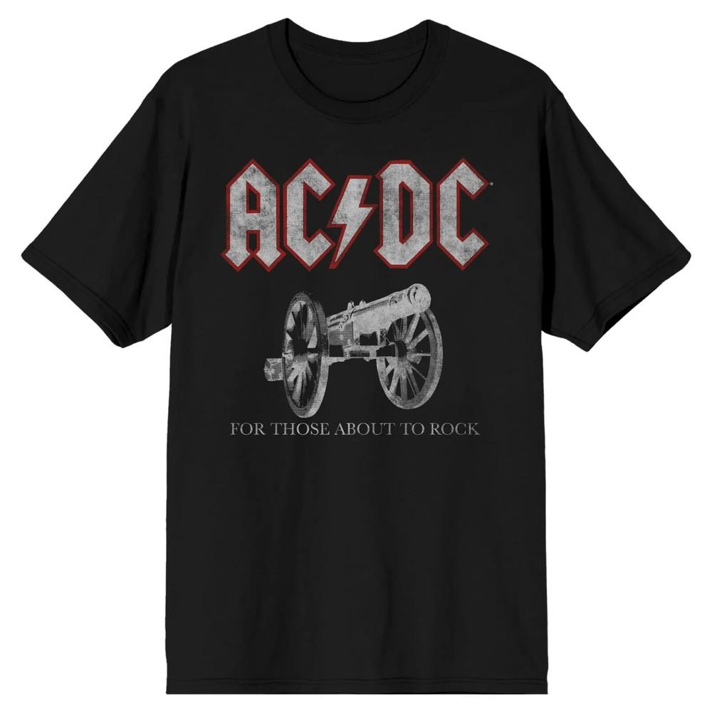 AC/DC 'For Those About to Rock' Iconic Cannon Graphic Men's Black T-Shirt Unisex T-Shirt