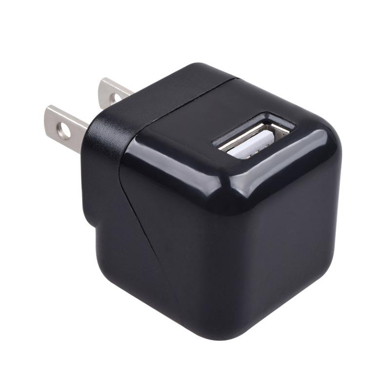 Folding Foot Charger Dice USB Mobile Phone Charging Head Color 5V1A US-regulated Power Adapter