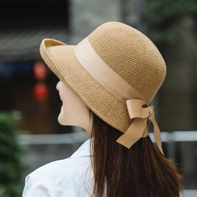 

Butterfly Straw Hat 2025 New Arrival Sun Hat Women s Summer Sun Protection Fashion Sun Hat Travel Bucket Hat Bucket Hat Khaki One size