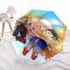 1pc My Hero Academia: Izuku Midoriya & Katsuki Bakugo Outdoor Umbrella - Automatic Opening/Closing, Portable 3-Fold Design with Iron Frame - Perfect G