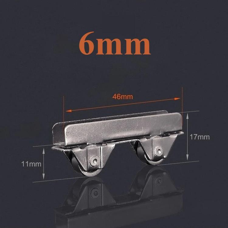 8Pcs/Lot Sliding 5/6/8mm Glass Door Roller Glass Sliding Door Roller Clamp Pulley Wheel