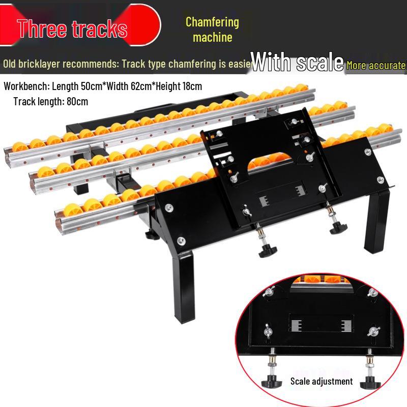 45-Degree Track Tile Chamfering Machine: High-Precision, Multi-Functional, Portable Edge Grinder with Thickened Desktop Stand