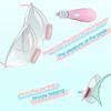 Three head suction vibrating nipple breast augmentation device breast pump female tongue licking massage masturbator