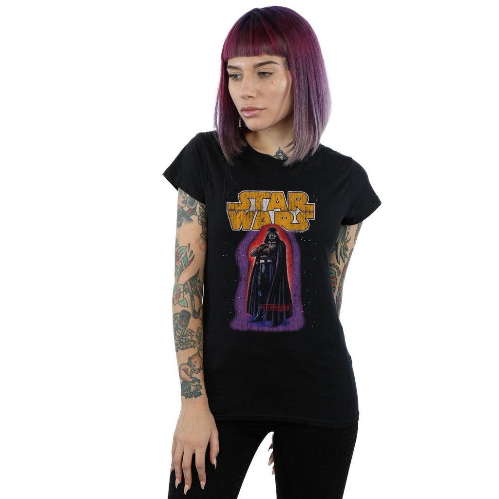 Star Wars Womens/Ladies Darth Vader Vintage Cotton T-Shirt