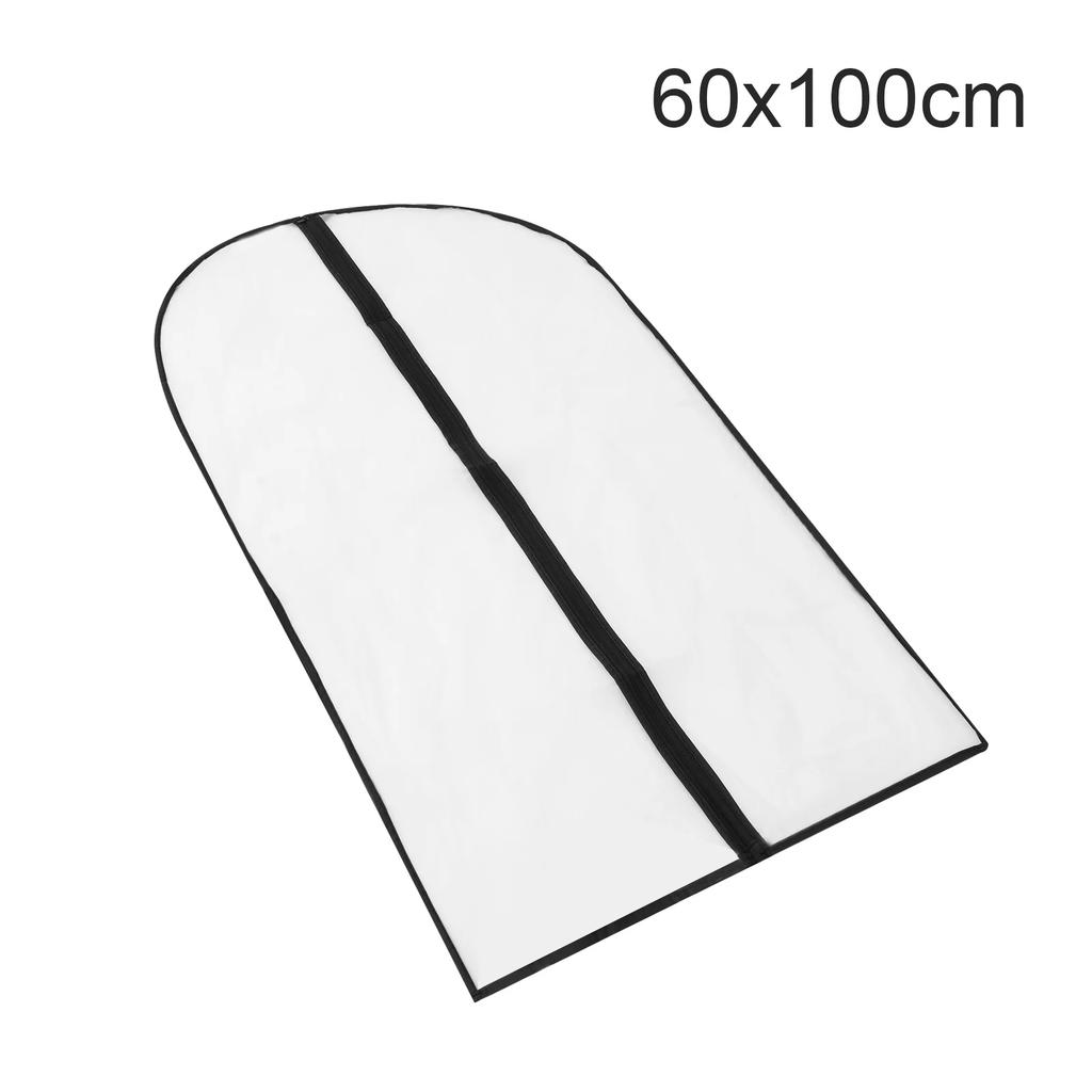 5pcs Dustproof Clothing Covers Garment Bag PEVA Transparent Coat Protector Wardrobe Anti-low Temperature Foldable Suit Hanging