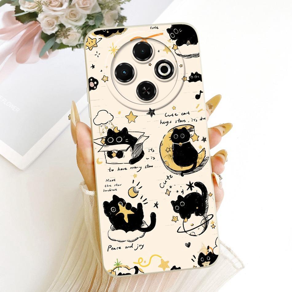 For Tecno Spark 30C 30 4G 30Pro Cute Cat Flower Butterfly Cartoon Phone Case For Spark30 Pro 30C Shockproof Soft Silicone Cases