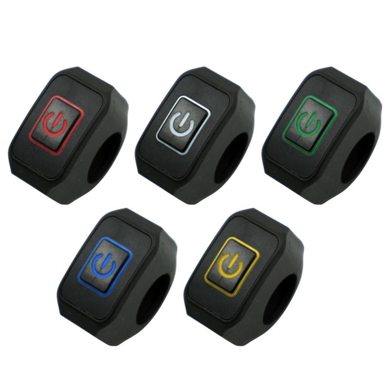 For ATVs Electronic Bike Scooters Motorcycle Headlight Push Button ON/OFF 12V Handlebar Switch