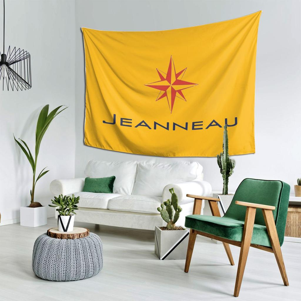 Jeanneau Yachten Wandteppich Dekor Kunst Ästhetische Wandteppiche für Wohnzimmer Schlafzimmer Haus Wandtuch Wandbehang