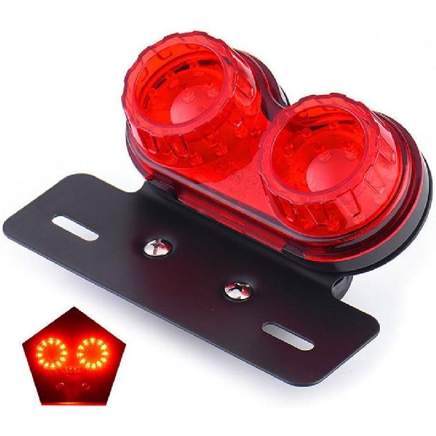 

Anki HappiGo ANKIA 40-LED 40W Motorcycle Tail Light Integrated Running Lamp Brake&Turn Signal Light with License Plate Bracket for Harly Motorcycle красный