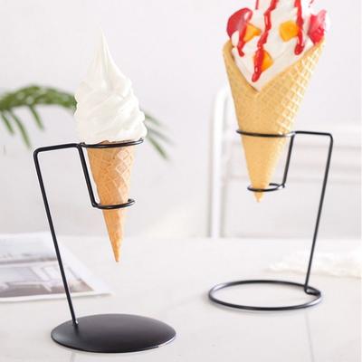 Durable Iron Ice Cream Holder Display Rack Sweet Cone Sweet Cone Holder Sundae Ice Cream Sundae Holder Kitchen