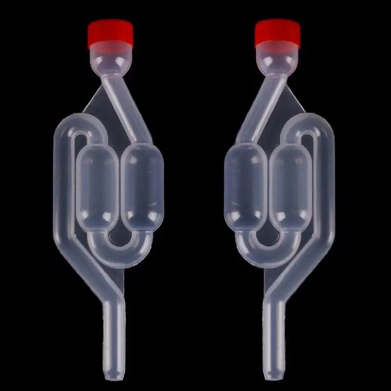 One-way Wine Beer Brewing Fermentation Check Valve Plastic Air Lock Water Seal Home Winemaking Exhaust Valve Yeast