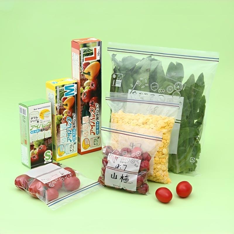 Food Preservation Bags Double Reinforced Seal 3 Sizes Freezer Safe Tight Seal for Leftovers Food Storage