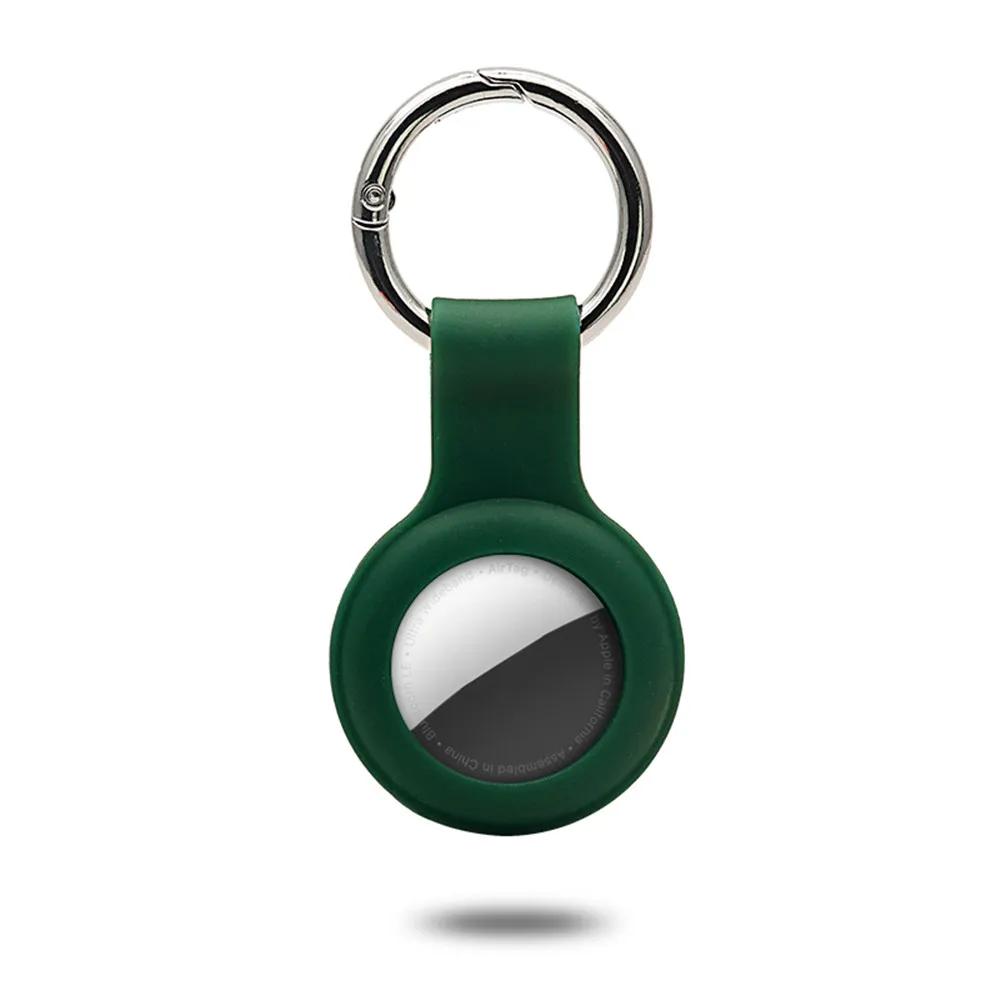 Cover for Apple Airtags Case Liquid Silicone Protective Shell Tracker Accessories Anti-scratch Sleeve Keychain Air Tag Case