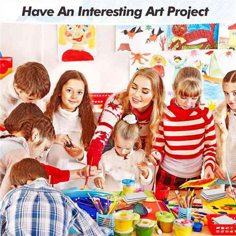 ABUL-50 Pcs Magnetic Painting Canvas Panel Magnetic Mini Canvas Boards Canvas Blank Canvases For Painting Art Gift DIY Decor