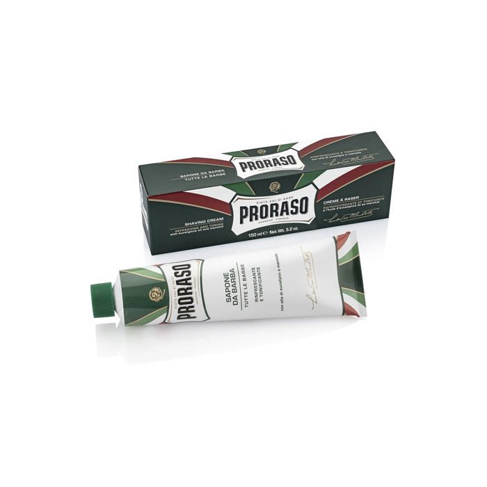 Mousse et gel à raser - Proraso - Crème de rasage - Eucalyptus - Menthe - Pour hommes