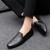 Fashion Slip on Flat bottomed men's leather shoes Luxury high-quality and comfortable styles casual business loafers Versatile and New