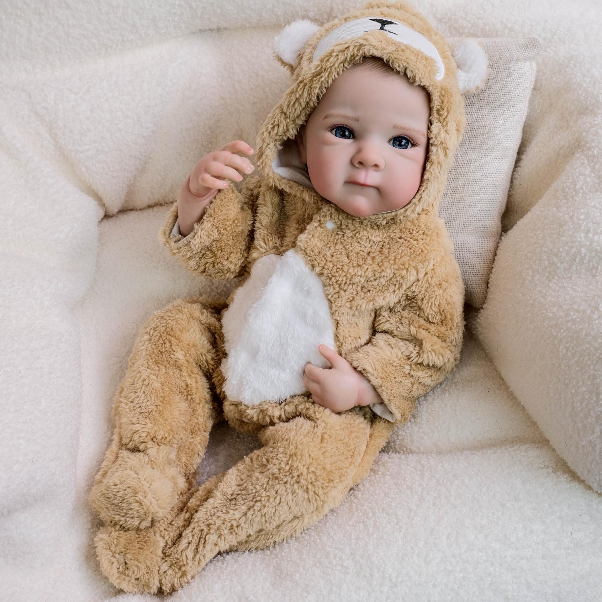 19 Handmade Plush Bettie Doll Onesie - Realistic Holiday Gift for Kids 48cm All-Gel Girl